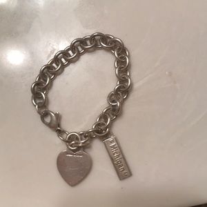 Authentic Tiffany & Co. silver charm bracelet